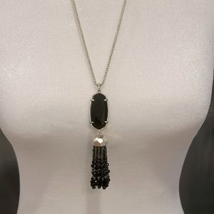 Kendra Scott Black adjustable pendant necklace